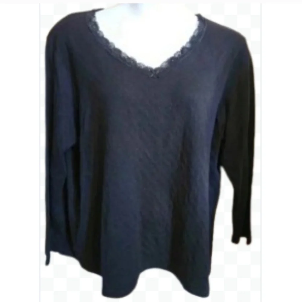 croft & barrow black pullover